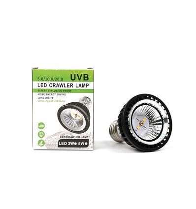 Reptil varmelampe UVA/UVB - 50W, klipsholder