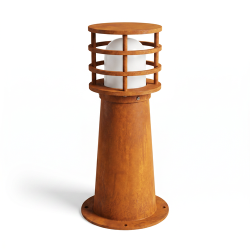 Corten 11W hagelampe - 40 cm, IP65 utendørs, inkl. lyskilde