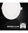 12W Ø17cm Backlit LED innfellingspanel - 3-i-1 CCT, Cree chip, 6 års garanti, rund