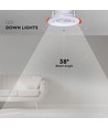 10 stk. 7W Ø8,8cm LED innfellingsspot - Hull: Ø6,8 cm, CCT - 3 lysfarger