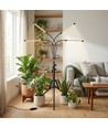 LEDlife vekstlampe med stativ - 4 lamper, timer og fjernkontroll