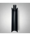 Sort justerbar hagelampe - 7,5W, 40 cm, IP65 utendørs, inkl. lyskilde