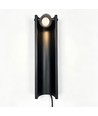 Sort justerbar hagelampe - 7,5W, 40 cm, IP65 utendørs, inkl. lyskilde