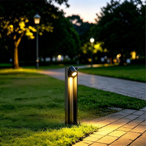 Sort justerbar hagelampe - 7,5W, 40 cm, IP65 utendørs, inkl. lyskilde