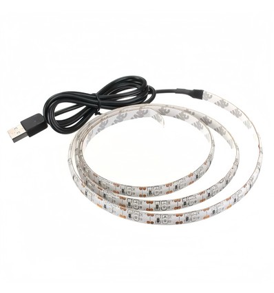 80cm USB LED-strip til TV og PC - 60 LED pr. meter