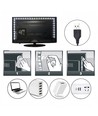 80cm USB LED-strip til TV og PC - 60 LED pr. meter