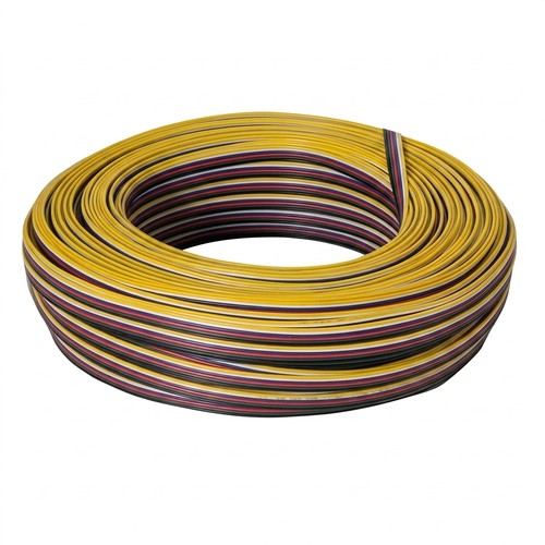 100m RGBCCT-kabel - 6x0,35mm², 12-24V, til LED-strip