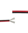 10m Kabel rød/sort - 2x0,35mm², 12-24V, til LED-strip