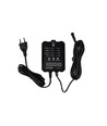 10 stk. nedgravningsspot med timer/sensor - 0,5W, rund, rustfritt stål, inkl. strømforsyning