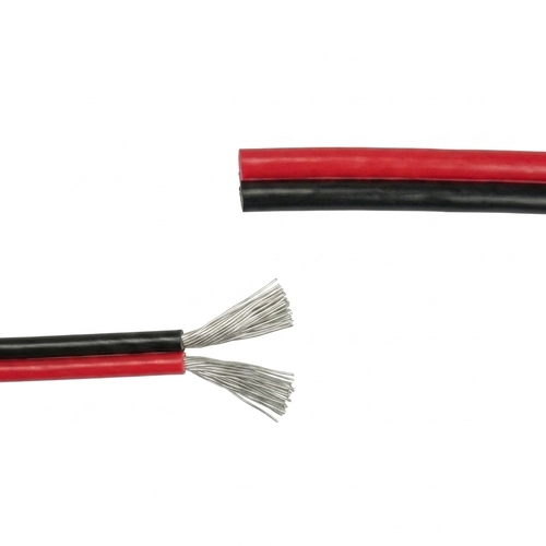 20m 1,2mm² kabel rød/sort - 2-leder (16AWG), 12-24V, til LED-strip