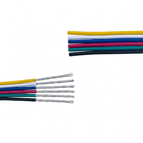 5m RGB+CCT-kabel til LED-strip - 6x0,35 mm², 12/24V