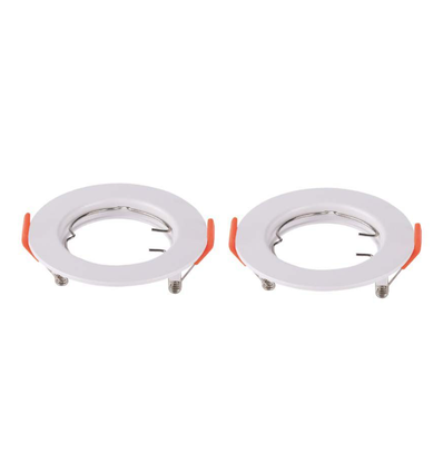 2-pakning MR16/GU10 Downlight-sett - Uten lyskilde, Blank hvit, Hull: Ø6,3 cm, Mål: Ø8 cm