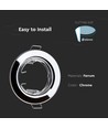 2-pakning MR16/GU10 Downlight-sett - Uten lyskilde, krom, Hull: Ø6,5 cm, Mål: Ø8 cm