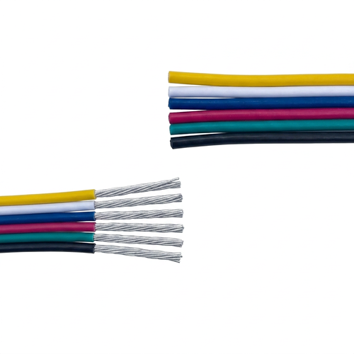 20m 1,2mm² RGBCCT kabel - 6-leder (16AWG), 12V-24V til LED-strip