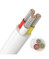 5m CCT-kabel, hvit rund - 3x0,35mm², 12V-24V, til LED-strip