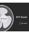 V-Tac 40W bordvifte - Ø30cm, 3 hastigheter, 3 blader