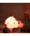 MOCHI Axolotl nattlampe - Silikon, fargeskift + varmhvit, touch dimbar, IP20 innendørs