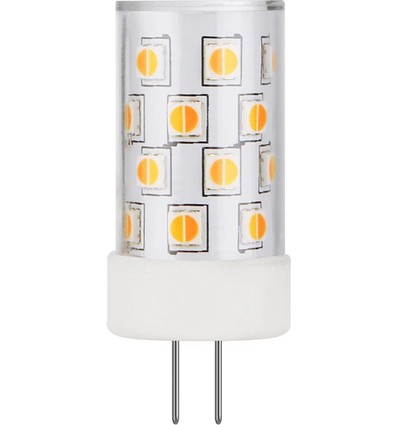 G4 3W DimToWarm LED-pære, 12V - 210lm, dimbar, 2200K-3000K, klart glass