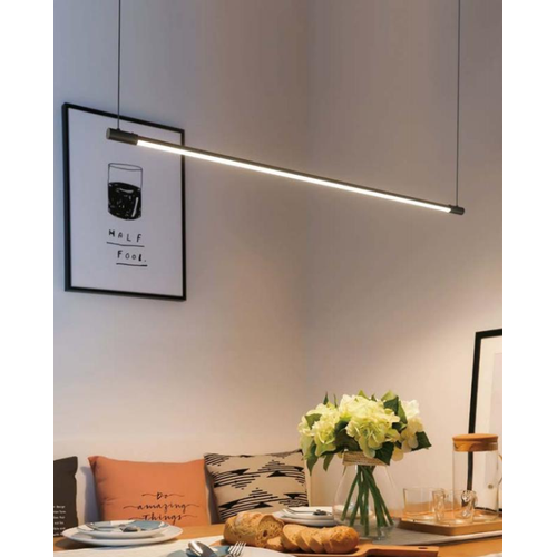 86cm dimbar spisestuelampe - Hvit, 11W LED, inkl. wireoppheng