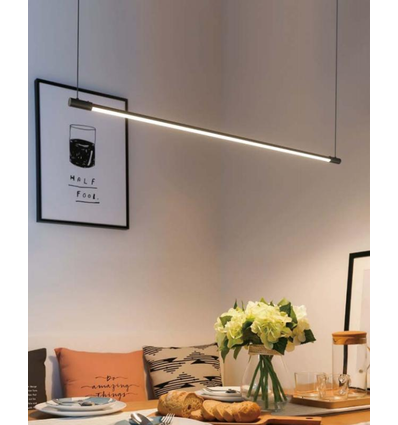 86cm dimbar spisestuelampe - Hvit, 11W LED, inkl. wireoppheng
