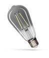 E27 2,5W ST65 LED pære - Modernshine dekorasjonspære, ravfarget glass