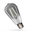 E27 2,5W ST65 LED pære - Modernshine dekorasjonspære, ravfarget glass
