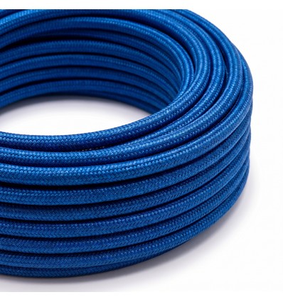 5m tekstilledning 2x0,75 mm² - 230V, blå