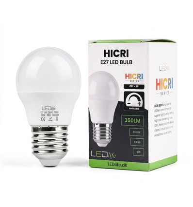 E27 5W dimbar HiCri pære - RA98