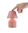 Oppladbar LED bordlampe - Rosa, touch dimbar, 3-i-1, IP20 innendørs