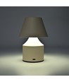 Oppladbar LED bordlampe - Krem, touch dimbar, 3-i-1, IP20 innendørs