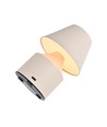 Oppladbar LED bordlampe - Krem, touch dimbar, 3-i-1, IP20 innendørs