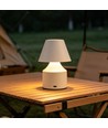 Oppladbar LED bordlampe - Krem, touch dimbar, 3-i-1, IP20 innendørs