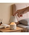 Oppladbar LED bordlampe - Krem, touch dimbar, 3-i-1, IP20 innendørs