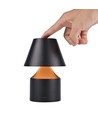Oppladbar LED bordlampe - Sort, touch dimbar, 3-i-1, IP20 innendørs
