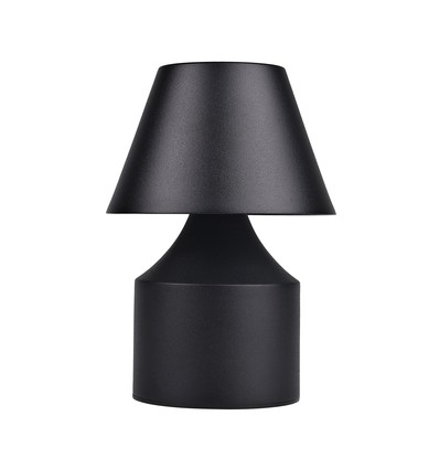 Oppladbar LED bordlampe - Sort, touch dimbar, 3-i-1, IP20 innendørs