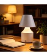 Oppladbar LED bordlampe - Hvit, touch dimbar, 3-i-1, IP20 innendørs