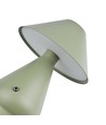 Oppladbar LED bordlampe - Grønn, Ø16cm, 21,5cm høy, touch dimbar, 3i1, IP20 innendørs