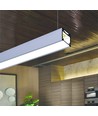 1m aluprofil LINEA20 EE7F/TY - Anodisert, påbygging, LED skinne