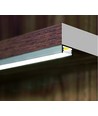 40 stk. 2m aluminiumsprofil SLIM8 AC2/Z - Sort anodisert, påbygging, LED skinne