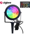 Zigbee Pro LED Hagespot 25W RGB+CCT, 2100LM, IP65, 230V - Sort