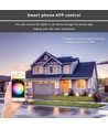 Zigbee Pro LED Hagespot 25W RGB+CCT, 2100LM, IP65, 230V - Sort