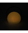 Oppladbar RGB LED bordlampe Ø13cm - Hvit, inkl. fjernkontroll, IP54 utendørs
