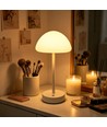 Oppladbar LED bordlampe Inne/ute - Hvit, touch dimbar, 3-i-1, IP20 innendørs