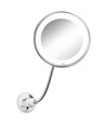 Sminkespeil med innebygd LED-lys - 3xAAA, sugekopp og arm