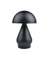 Oppladbar LED bordlampe - Sort, Ø15cm, 22cm høy, touch dimbar, 3-i-1, IP20 innendørs