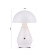Oppladbar LED bordlampe Innendørs/utendørs - Svart, berøringsdimbar, 3i1, IP54 utendørs