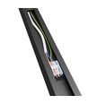 150cm Kontorlampe, Justerbar Watt og CCT - 3 lysfarger, 30W/40W/50W, 5 års garanti, sort