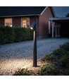 Sort hagelampe - 8W, 80 cm, IP65 utendørs, inkl. lyskilde
