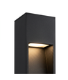 Sort hagelampe - 10W, 60 cm, IP65 utendørs, inkl. lyskilde