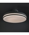 60W LED taklampe med vifte - CCT, sort, inkl. fjernkontroll